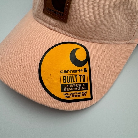 Carhartt Force Odessa Hat Canvas Cap Peach Pink OSFM Adjustable AH0289 - Picture 2 of 7